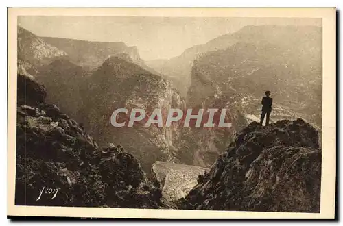 Cartes postales La Douce France Paysages et Pierres de Provence Le Pont Sublime des Gorges du Verdon