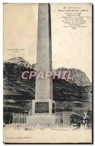 Cartes postales Obelisque du mont Genevie 1860