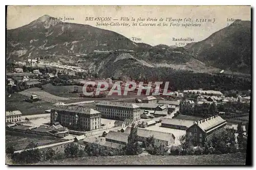 Cartes postales Briancon ville le pins elevee de l'Europe