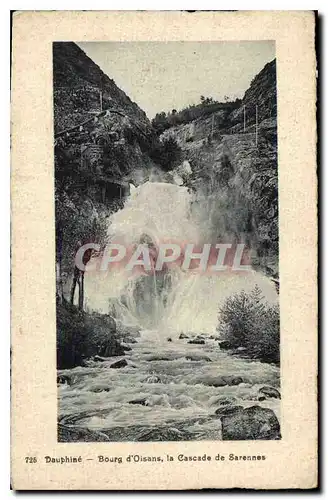 Ansichtskarte AK Dauphine Bourg d'Oisans la Cascade de Sarennes