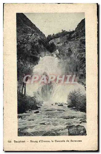 Cartes postales Dauphine Bourg d'Oisans la Cascade de Sarennes