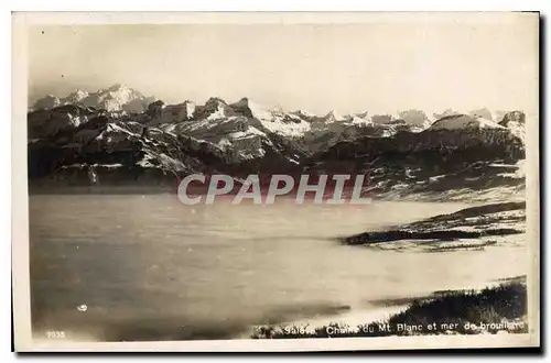 Cartes postales Chaine du Mt Blanc et mer