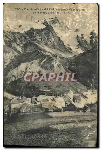 Cartes postales Dauphine La Grave Vue generale