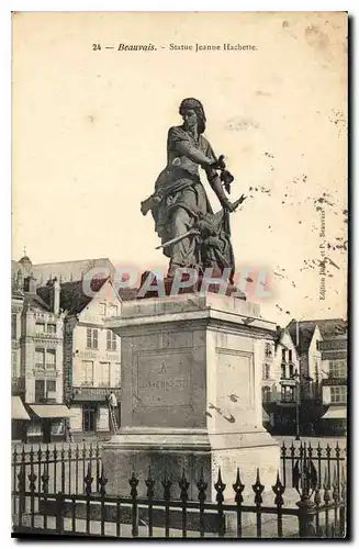 Cartes postales Beauvais Statue Jeanne Hachette