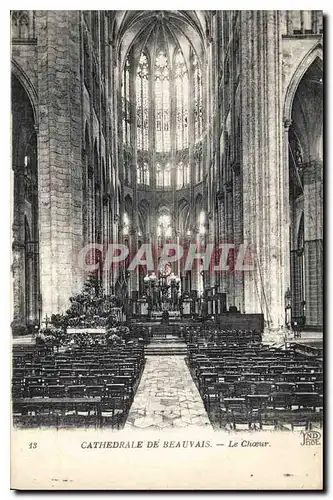 Cartes postales Cathedrale de Beauvais Le Choeur