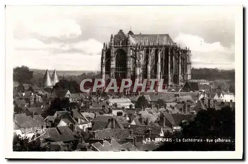 Ansichtskarte AK Beauvais La Cathedrale vue generale