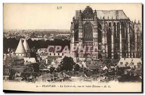 Cartes postales Beauvais La Cathedrale vue de Saint Etienne