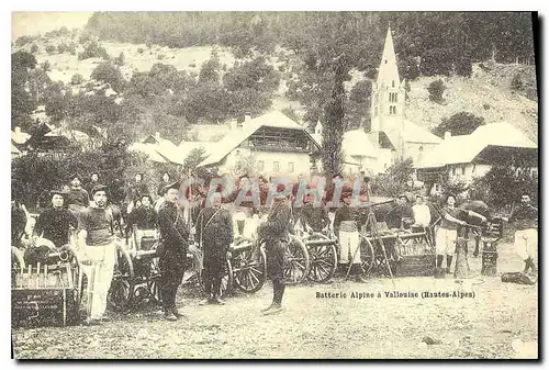 REPRO Batterie Alpine a Vallouise Hautes Alpes Militaria