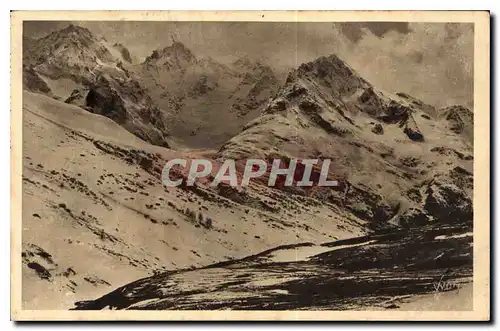 Ansichtskarte AK Les Alpes An Col du Lautaret vue sur les Pics de Neige du Lautaret Le Pic Gaspart le Bec et le P