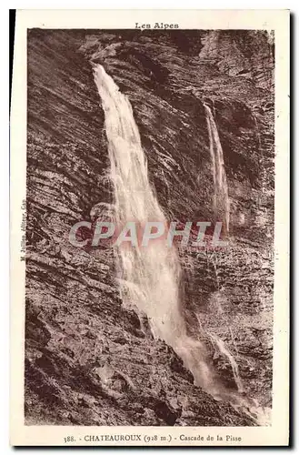 Ansichtskarte AK Chateaurox 928 m Cascade de la Pisse