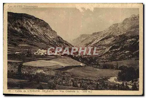 Cartes postales Vallee de l'Ubaye St Paul vue generale