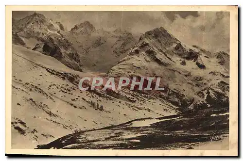 Cartes postales Les Alpes Au Col du Lautaret Vue sur les Pics de Niege du Lautaret