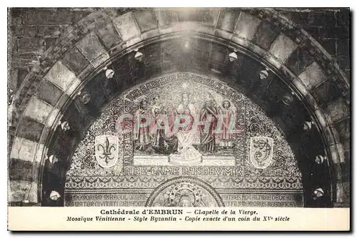 Cartes postales Cathedrale d'Embrun Chapelle de la Vierge