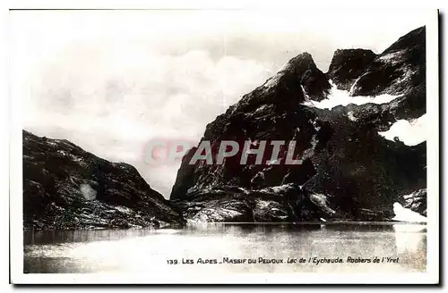 Ansichtskarte AK Les Alpes Massif du Pelvoux lac de l'Eychauda Rochers de l'Yret