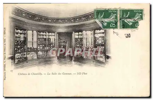 Cartes postales Chateau de Chantilly La Salle des Gemmes