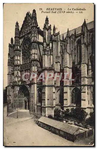 Ansichtskarte AK Beauvais La Cathedrale Portail sud XVI siecle