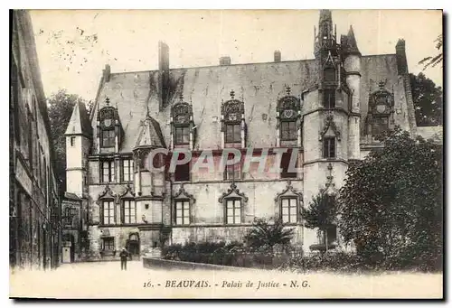 Cartes postales Beauvais Palais de Justice