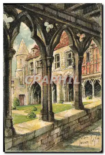 Cartes postales Beauvais Le Cloitre XIV et la Salle du Chapitre XVI