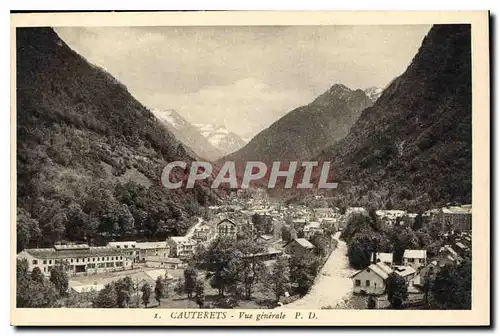 Cartes postales Cauterets vue generale