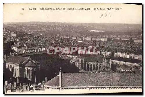 Cartes postales Lyon Vue generale prise du coteau. de Saint Just