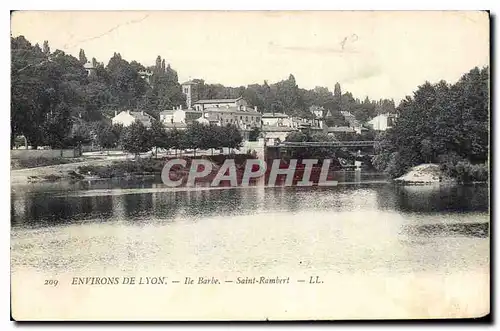 Ansichtskarte AK Environs de Lyon Ile Barbe Saint Rambert