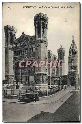 Ansichtskarte AK Fourvierres L'Ancien Sanctuaire et la Basilique