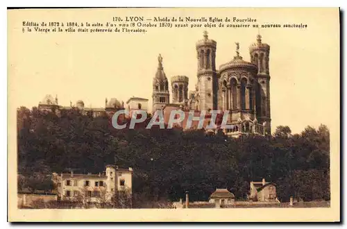 Cartes postales Lyon Abside de la Nouvelle Eglise de Fourvierre