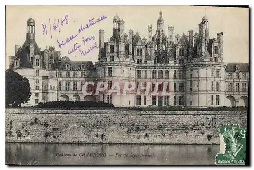 Cartes postales Chateau de Chambord Facade Septentrionale