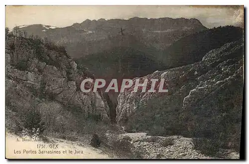Cartes postales Gex les Portes Sarrasines et le Jura