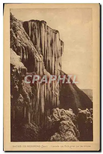 Ansichtskarte AK Baume les Messieurs Jura Cascade des Tufs prise par les Glaces