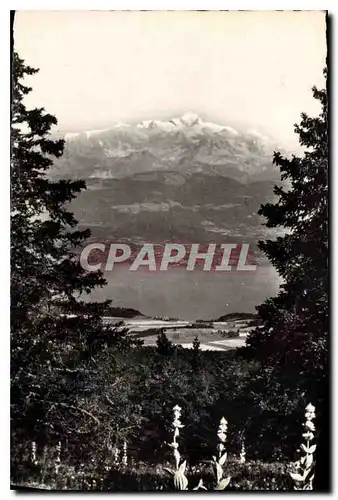 Cartes postales La Franche Comte Pittoresque Le Lac Leman et Le Mont Blanc vus du col de la Faucille