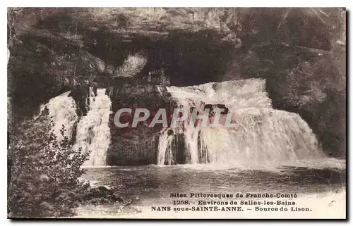 Ansichtskarte AK Sites Pittoresque de Franche Comte Environs de Salins les Bains nans sous Sainte Anne Source du