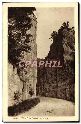 Cartes postales Defile d'entree Roches