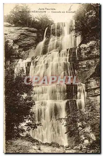 Cartes postales Jura Touriste Cours du Herisson Cascade en eventail