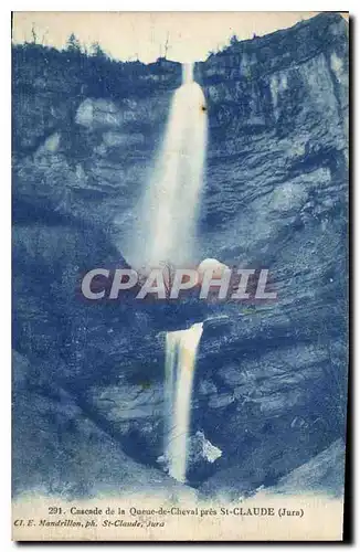 Cartes postales Cascade de la Queue de Cheval pres St Claude Jura