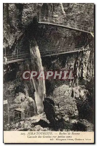 Cartes postales Jura Touriste Roches de Baume Cascade des Grottes par petiles eaux