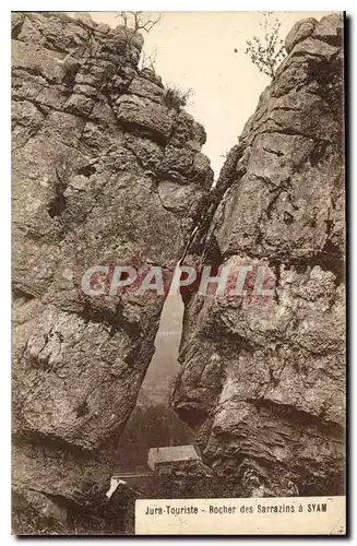 Ansichtskarte AK Jura Touriste Rocher des Sarrazins a syam