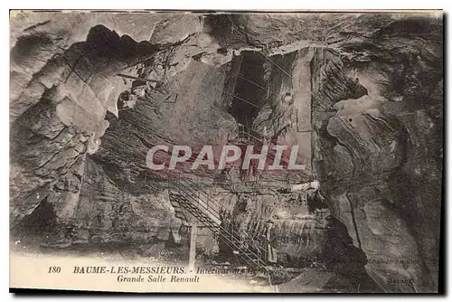 Cartes postales Baume les Messieurs Interieur des Grottes Grande Salle Renault