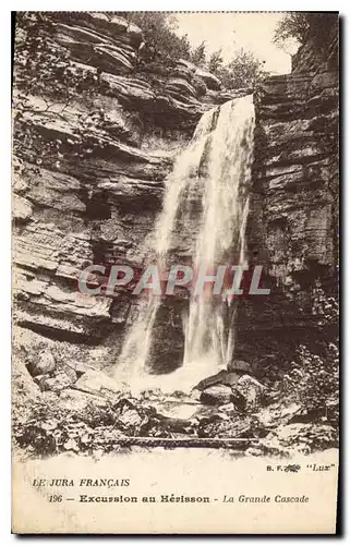 Ansichtskarte AK Le Jura Francais Excursion au Herisson La Grande Cascade