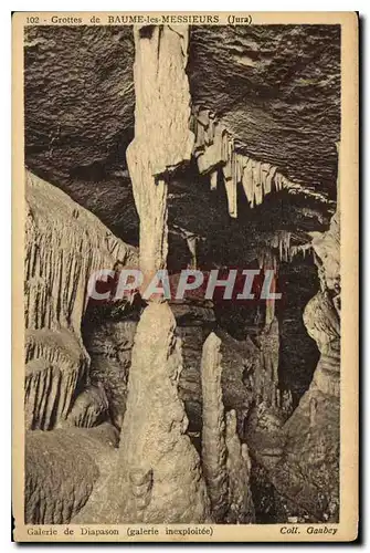 Ansichtskarte AK Grottes de Baume les Messieurs Jura Galerie de Diapason