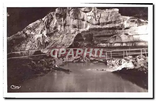 Cartes postales Grottes de Baume les Messieurs Jura Salle des Petits Lacs Long 50 m haut 80 m