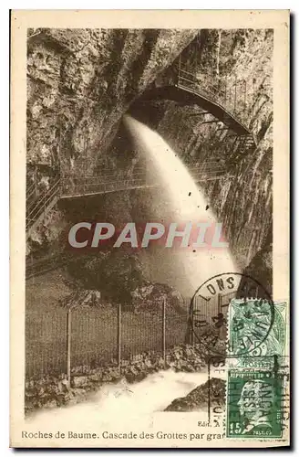 Cartes postales Roches de Baume Cascade des Grottes