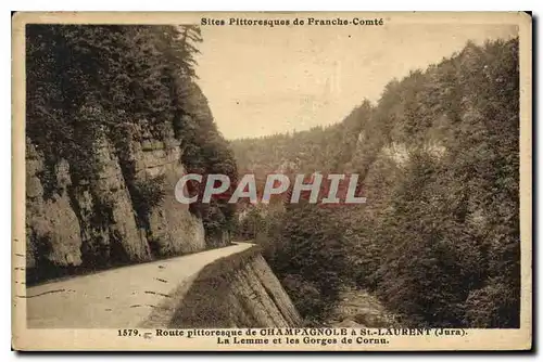 Cartes postales Sites Pittoresque de Franche Comte Route Pittoresque de Champagnole a St laurent Jura La Lemme e