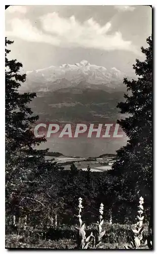 Cartes postales Le Lac Leman et le Mont Blanc cus du Col de la Faucille