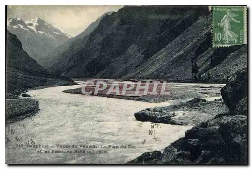 Cartes postales Dauphine Vallee du Veneon le Plan du Lac et les Fetoules 3465 m