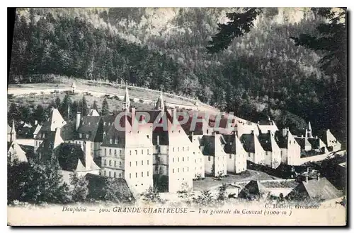 Cartes postales Dauphine Grande Chartreuse vue generale du couvent