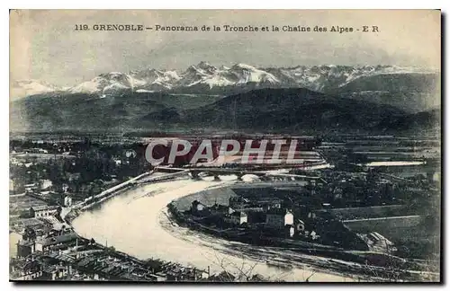Cartes postales Grenoble Panorama de la Torenche et la Chaine des Alpes