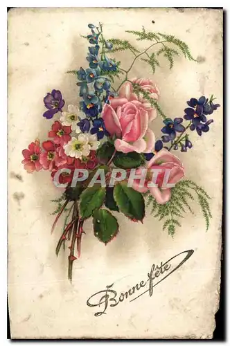 Cartes postales Bonne Fete Fleurs