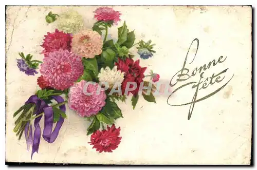 Cartes postales Bonne Fete Fleurs