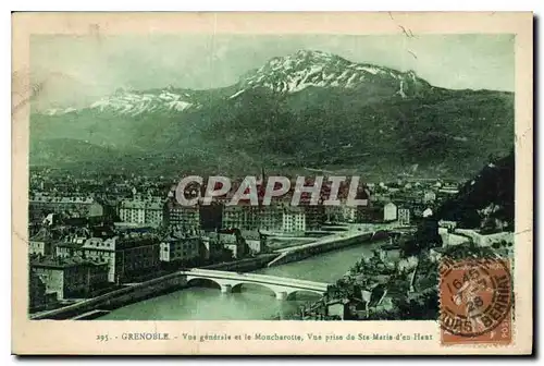 Ansichtskarte AK Grenoble vue Generale et le Moncharotte vue prise de Ste Marie d'enhaut